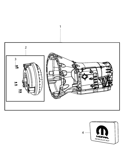 2008 Jeep Commander Transmission / Transaxle Assembly Diagram 2 - Thumbnail