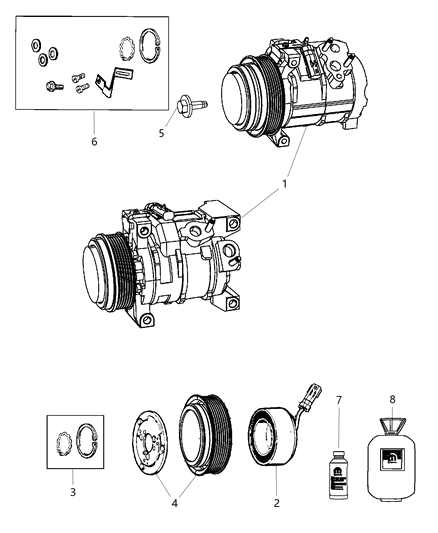 2013 Ram C/V Clutch Kit Diagram for 68087440AA