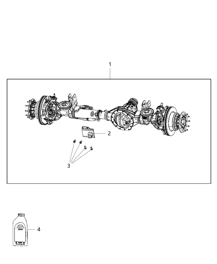 2020 Ram 4500 Axle Assembly, Front Diagram 2 - Thumbnail