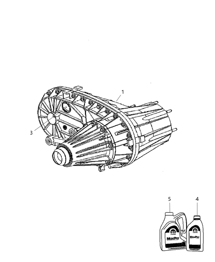 2009 Dodge Ram 2500 Transfer Case Assembly & Identification Diagram 1 - Thumbnail