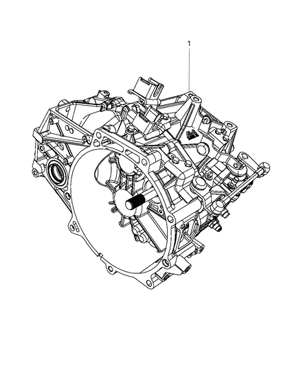 2008 Jeep Compass Transmission / Transaxle Assembly of Manual Transmission Diagram 1 - Thumbnail