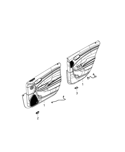 2020 Chrysler 300 Lamps, Interior Diagram 1 - Thumbnail