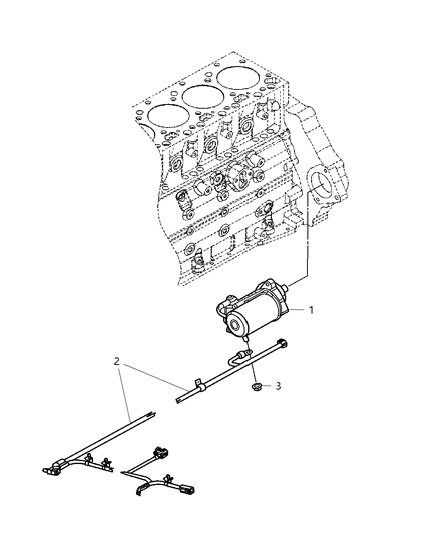 2007 Dodge Ram 3500 Cab Chassis Starter Diagram 1 - Thumbnail