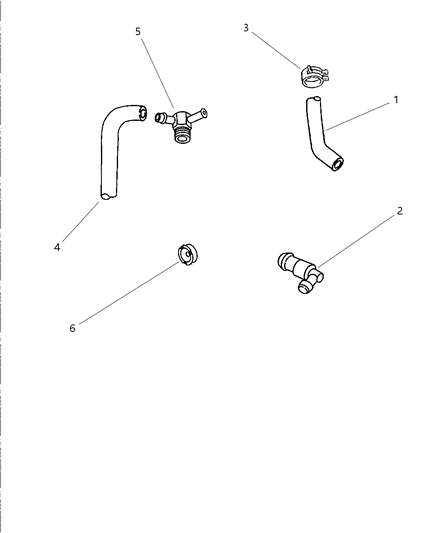 1997 Chrysler Cirrus Crankcase Ventilation Diagram 2 - Thumbnail