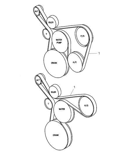 2006 Jeep Wrangler Drive Belts Diagram 2 - Thumbnail