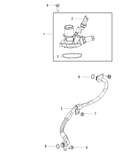 2020 Jeep Renegade Thermostat And Related Parts Diagram 6 - Thumbnail