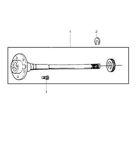 1997 Jeep Grand Cherokee Axle Shaft Diagram for 4762195
