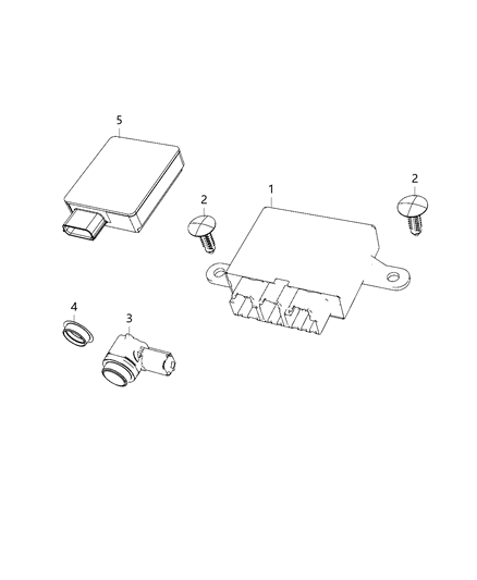 2020 Dodge Charger Modules, Body Diagram 12 - Thumbnail