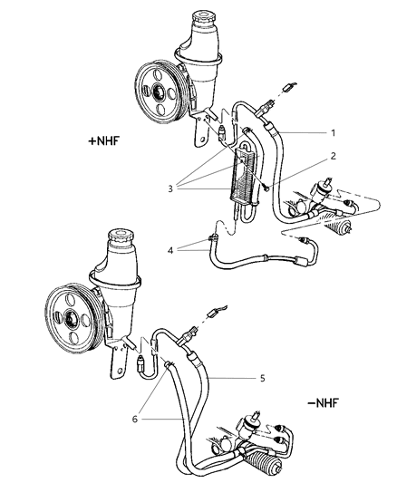 2002 Dodge Durango Power Steering Hoses Diagram 2 - Thumbnail