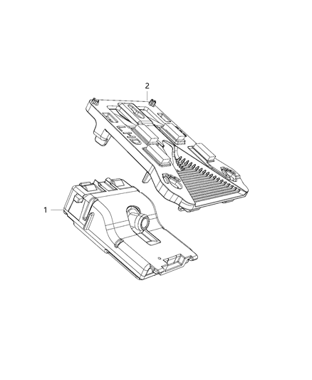 2018 Jeep Grand Cherokee Camera Forward Facing Diagram for 4672633AC
