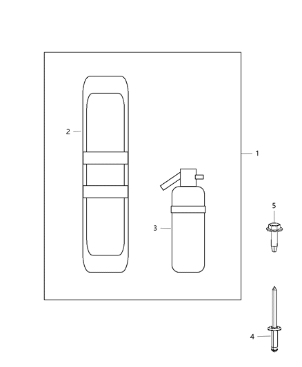 2011 Ram 3500 Pickup Emergency Kit Diagram