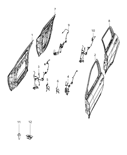 2021 Jeep Compass Wiring - Door & Liftgate Diagram 2 - Thumbnail