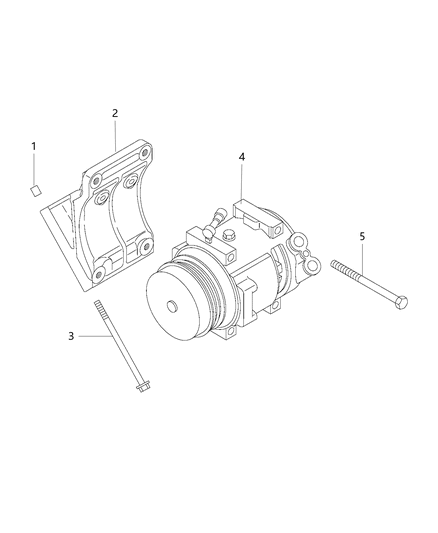 2016 Ram ProMaster 3500 A/C Compressor Mounting Diagram 1 - Thumbnail