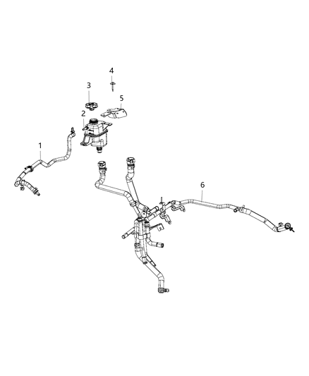 2020 Ram 1500 New Style Coolant Recovery Bottle Diagram 2 - Thumbnail