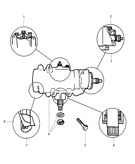 1998 Dodge Ram 3500 Regular Cab Power Steering Gear Diagram