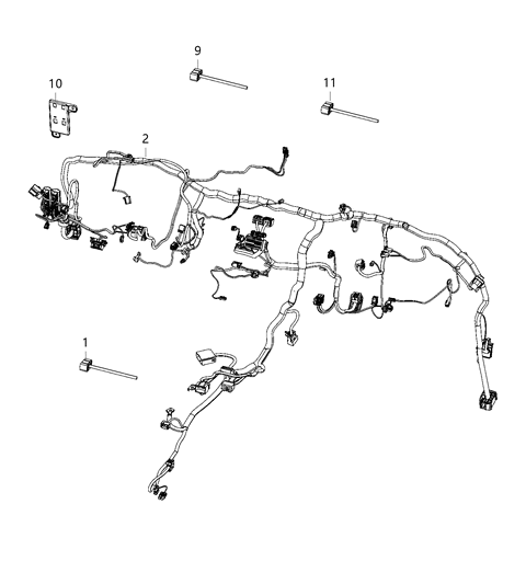 2021 Dodge Durango Wiring - Instrument Panel Diagram