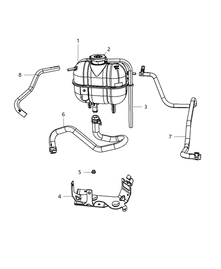 2015 Ram C/V Coolant Recovery Bottle Diagram 1 - Thumbnail