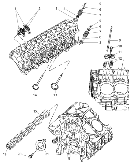 2005 Dodge Ram 1500 Camshaft & Valves Diagram 4 - Thumbnail