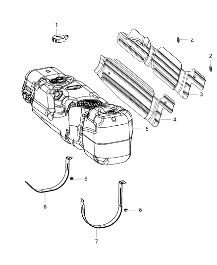 2015 Ram 3500 Pickup Fuel Tank Diagram
