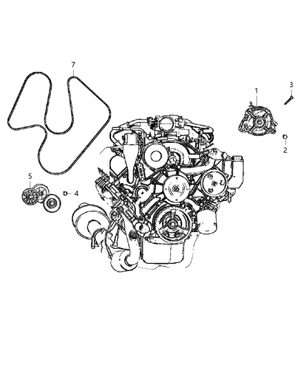 2006 Jeep Commander Alternator Diagram 2 - Thumbnail