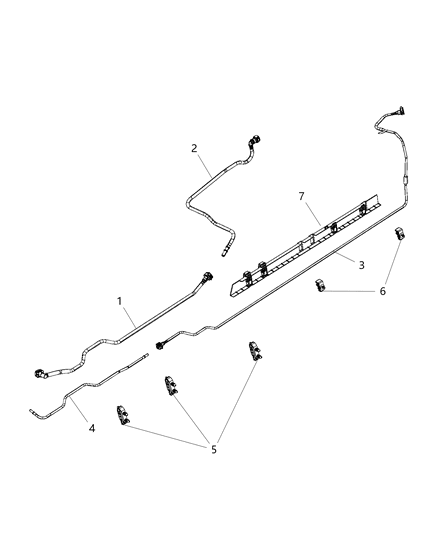 2020 Ram 1500 New Style Fuel Lines/Tubes And Related Parts Diagram 5 - Thumbnail