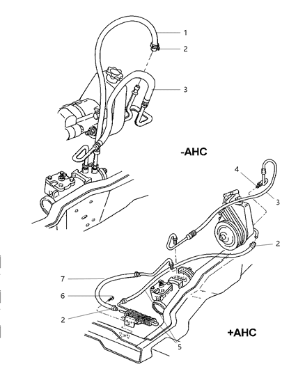 2002 Dodge Ram 3500 Regular Cab Power Steering Hoses Diagram 1 - Thumbnail