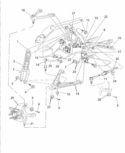 1999 Dodge Viper Nut, .562-18 Diagram for 6035643