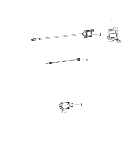 2016 Ram 3500 Pickup Sensors - Exhaust & Pressure Diagram