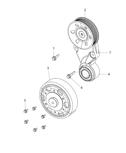2020 Ram 5500 Pulley & Related Parts Diagram 2 - Thumbnail