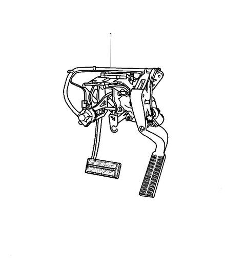 2002 Dodge Caravan Brake Pedals Diagram 1 - Thumbnail