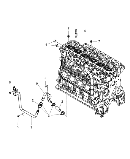2007 Dodge Ram 3500 Cab Chassis Plumbing - Cabin Heater Diagram