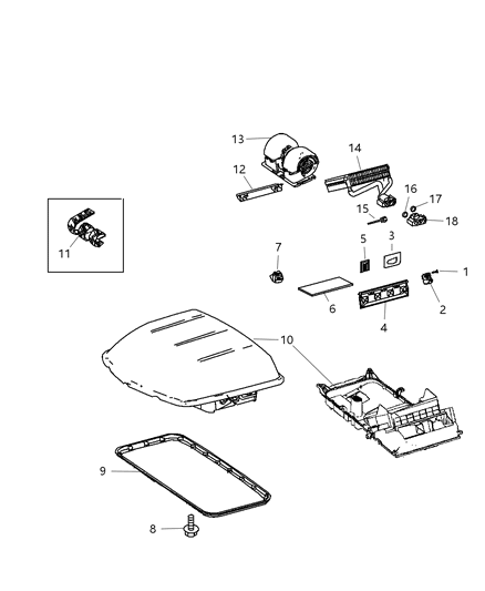 2007 Dodge Sprinter 2500 Temperature Sensor, Rear Diagram for 68012635AA