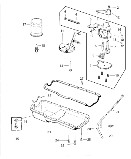 2003 Jeep Wrangler Engine Oiling Diagram 2 - Thumbnail