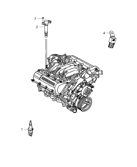 2015 Dodge Durango Spark Plugs & Ignition Coil Diagram 1 - Thumbnail