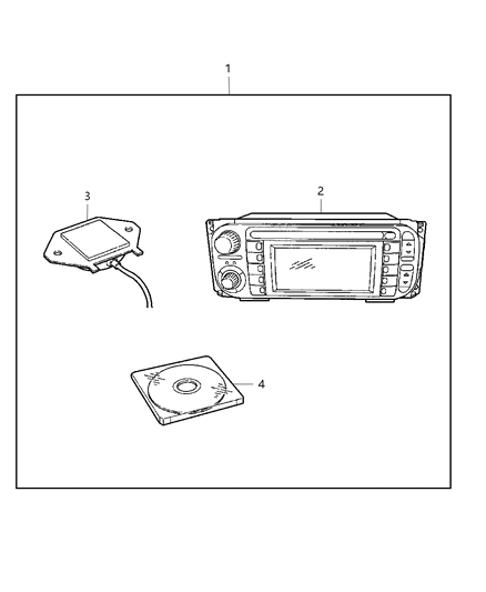 2005 Chrysler PT Cruiser Navigation Kit Diagram 2 - Thumbnail
