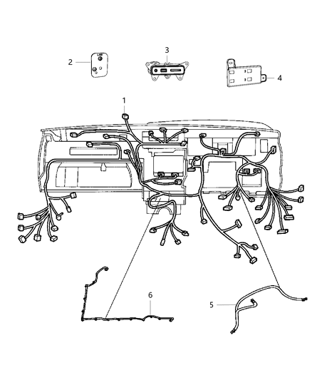 2016 Jeep Grand Cherokee Bracket Mounting Star Connector Diagram for 68169888AA