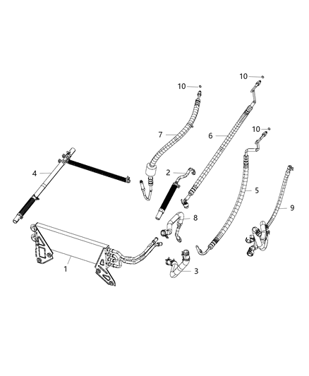 2014 Ram 3500 Cab Chassis Power Steering Hose Diagram