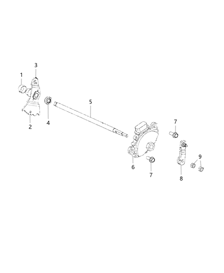 2020 Ram 3500 Cab Chassis Parking Sprag & Related Parts Diagram 1 - Thumbnail