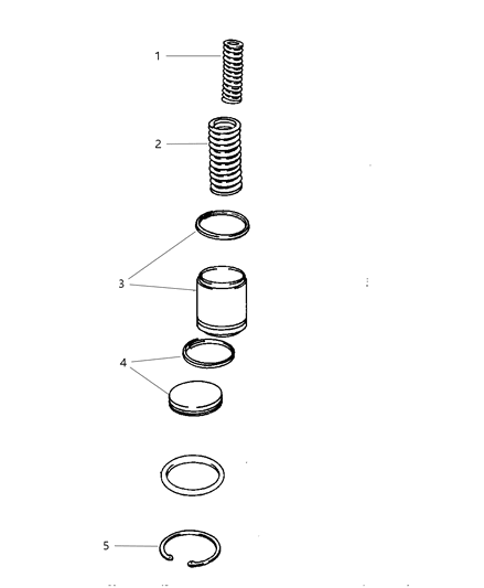 2004 Dodge Caravan Accumulator Piston & Spring Diagram 1 - Thumbnail