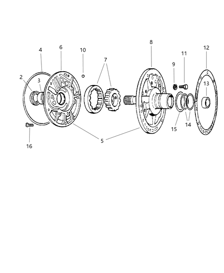 1998 Jeep Grand Cherokee Oil Pump With Reaction Shaft Diagram 2 - Thumbnail