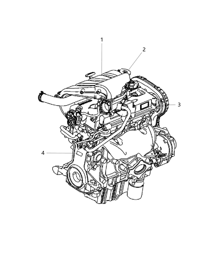 2007 Chrysler PT Cruiser Engine Assembly & Identification Diagram 2 - Thumbnail