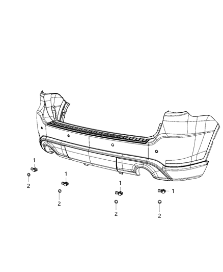 2020 Dodge Durango Park Assist Diagram 3 - Thumbnail