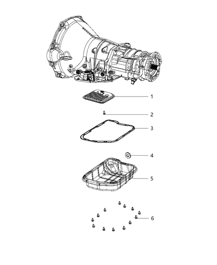 2009 Dodge Ram 3500 Pickup Oil Pan , Cover And Related Parts Diagram 1 - Thumbnail