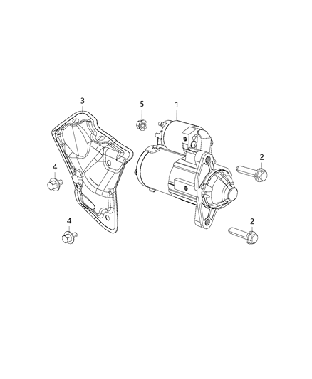 2020 Ram 1500 New Style Starter & Related Parts Diagram 2 - Thumbnail