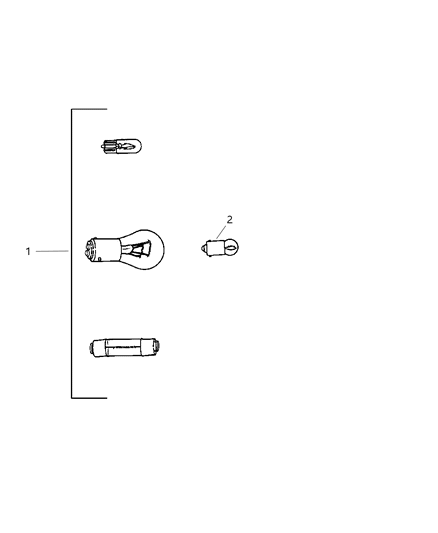 2000 Dodge Durango Bulb And Socket Indicator Lamp Diagram for 5015732AA