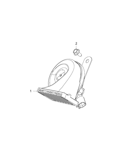 2020 Ram ProMaster 3500 Horns Diagram