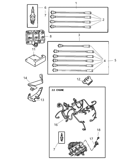 2001 Dodge Caravan Coil Ignition Diagram for 4609088AF