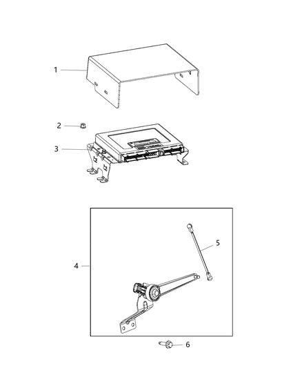 2014 Ram 3500 Pickup Air Suspension Module & Sensors Diagram