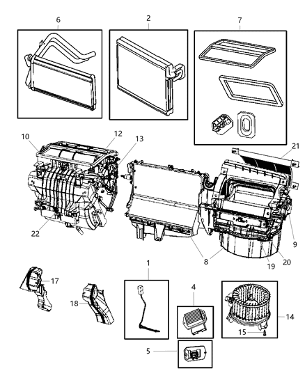 2011 Jeep Compass Expansion Valve Diagram for 68066970AA