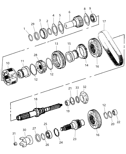 2011 Ram 3500 Pickup Gear Train Diagram 2 - Thumbnail